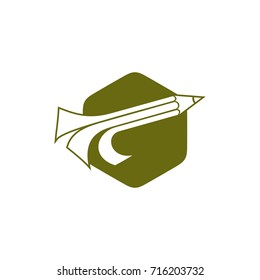 Abstract Pencil Logo Design