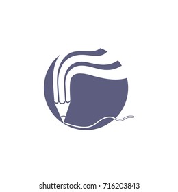 Abstract Pencil Logo Design