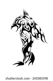 abstract penguin figure