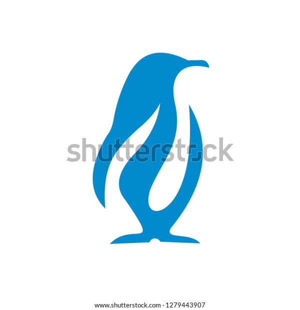 Abstract Penguin Logo Vector Penguin Logo Stock Vector (Royalty Free ...