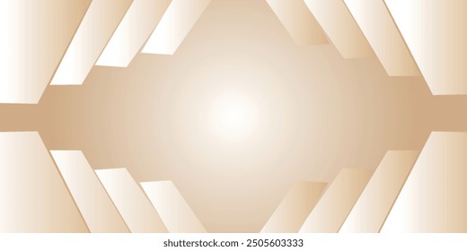 Abstract pentagon background Technology science Hitech communication concept innovation yellow orange and white vector design