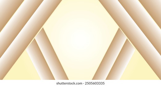 Abstract pentagon background Technology science Hitech communication concept innovation yellow orange and white vector design