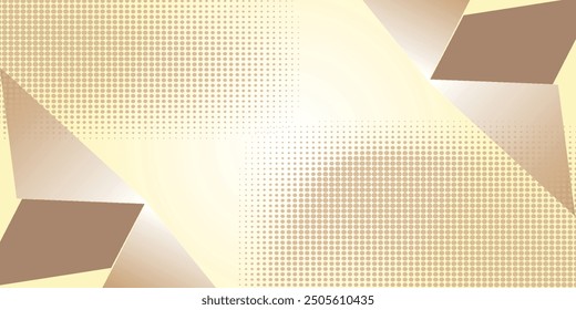 Abstract pentagon background Technology science Hitech communication concept innovation yellow orange and white vector design