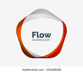 Plantilla de diseño del logotipo del pentágono abstracto