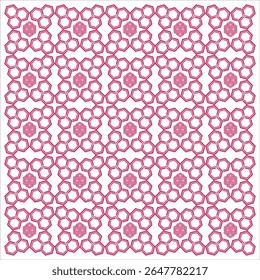 Padrão de pentágono abstrato como flor para ilustração e para decoração de parede de sala