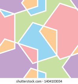 abstract pentagon seamless patterns vector