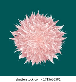 Abstract peony flower for designer decoration