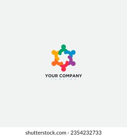 abstract people colorful logo movement healthy