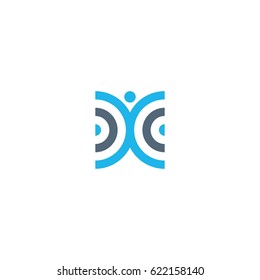 abstract people connection logo