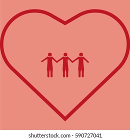 Abstract people icon