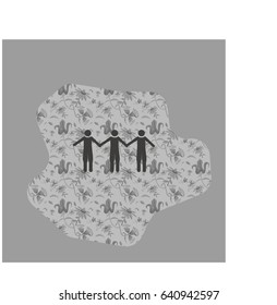 Abstract people icon