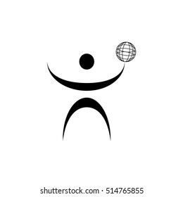 Abstract people icon vector
