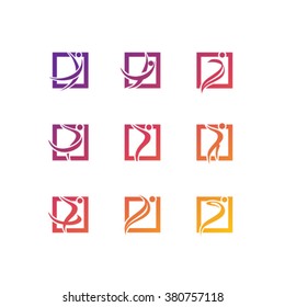 Abstract people icons