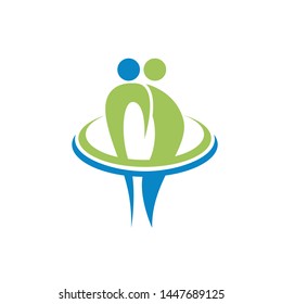 Abstract people icons and symbols vector icon
