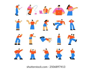 Abstract People Illustration Element Set