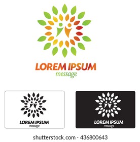 Abstract people logo concept .