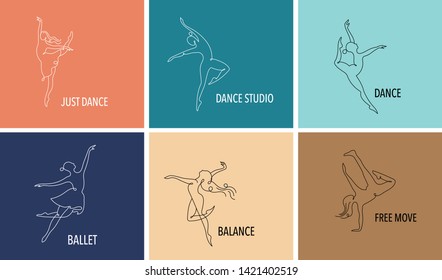 Abstract people logo design. Gym, fitness, running trainer vector colorful logo. Active Fitness, sport, dance web icon and symbol
