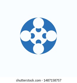 Abstract People Logo Design Template 
