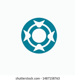 Abstract People Logo Design Template 