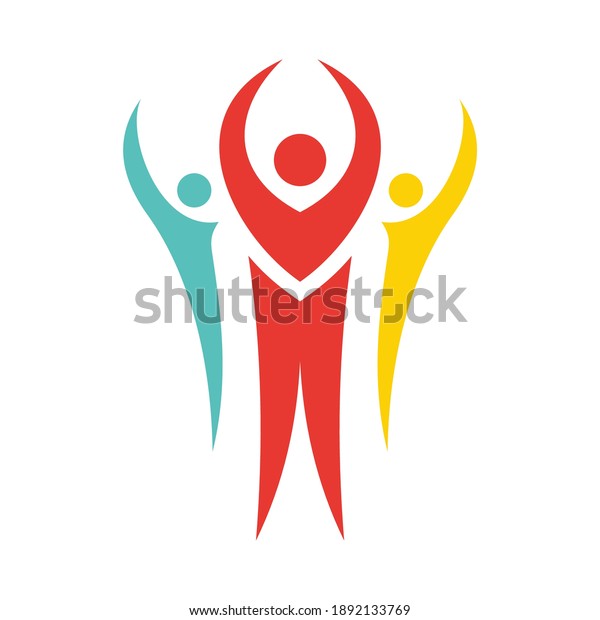 Abstract People Logo Design Template Stock Vector (Royalty Free ...