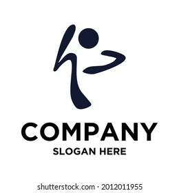 abstract people logo design vector