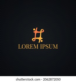 vector de diseño de logotipo de personas abstractas