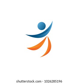 Abstract people logo and icon template vector