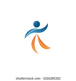 Abstract people logo and icon template vector