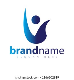 Abstract People Logo icon vector