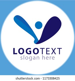 Abstract People Logo icon vector template