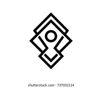 Abstract People Logo Template Design Vector, Emblem, Design Concept, Creative Symbol, Icon