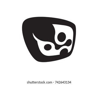 Abstract People Logo Template Design Vector, Emblem, Design Concept, Creative Symbol, Icon
