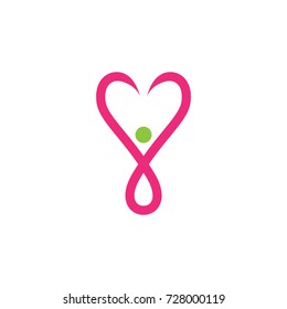 abstract people love logo