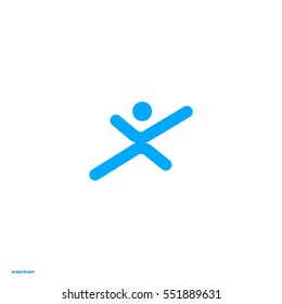 abstract people, sports, icon