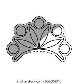 Abstract people symbol icon vector illustration graphic design