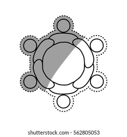 Abstract people symbol icon vector illustration graphic design