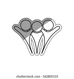 Abstract people symbol icon vector illustration graphic design