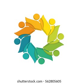Abstract people symbol icon vector illustration graphic design