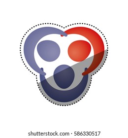 Abstract people symbol icon vector illustration graphic design