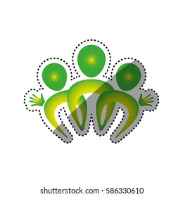 Abstract people symbol icon vector illustration graphic design