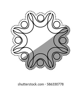 Abstract people symbol icon vector illustration graphic design