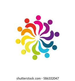 Abstract people symbol icon vector illustration graphic design