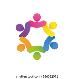 Abstract people symbol icon vector illustration graphic design
