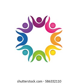 Abstract people symbol icon vector illustration graphic design