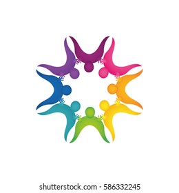 Abstract people symbol icon vector illustration graphic design