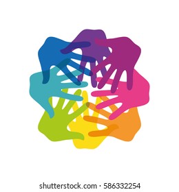 Abstract people symbol icon vector illustration graphic design