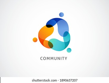 Abstract People symbol, togetherness and community concept design, creative hub, social connection icon, template and logo set - Shutterstock ID 1890637207
