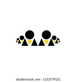 abstract people vector. student vector icon. graduate vector icon