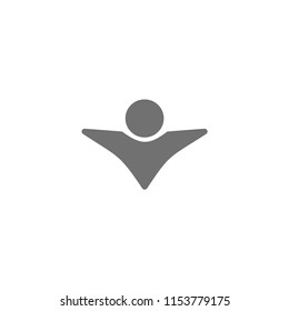 abstract people vector. student vector icon. graduate vector icon