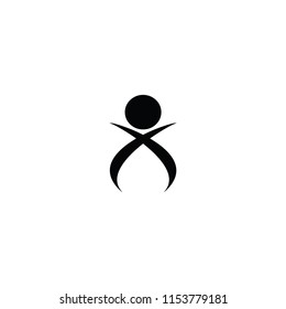 abstract people vector. student vector icon. graduate vector icon